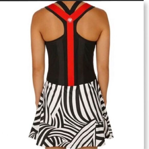 ADIDAS Y-3 Roland Garros On-Court Tennis Racerback Mini Sleeveless Dress - Picture 7 of 14